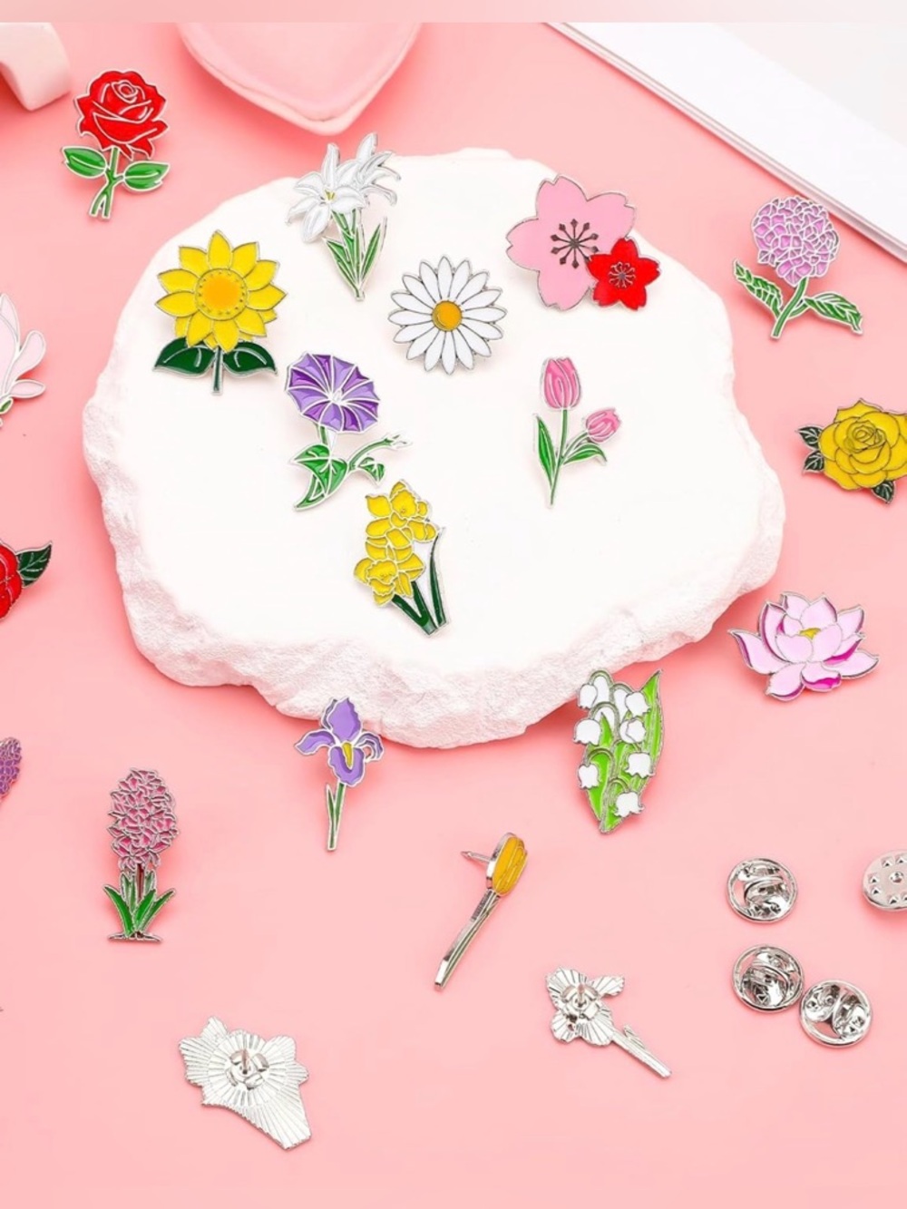 Floral Enamel Pin (Various Styles Available) NWT